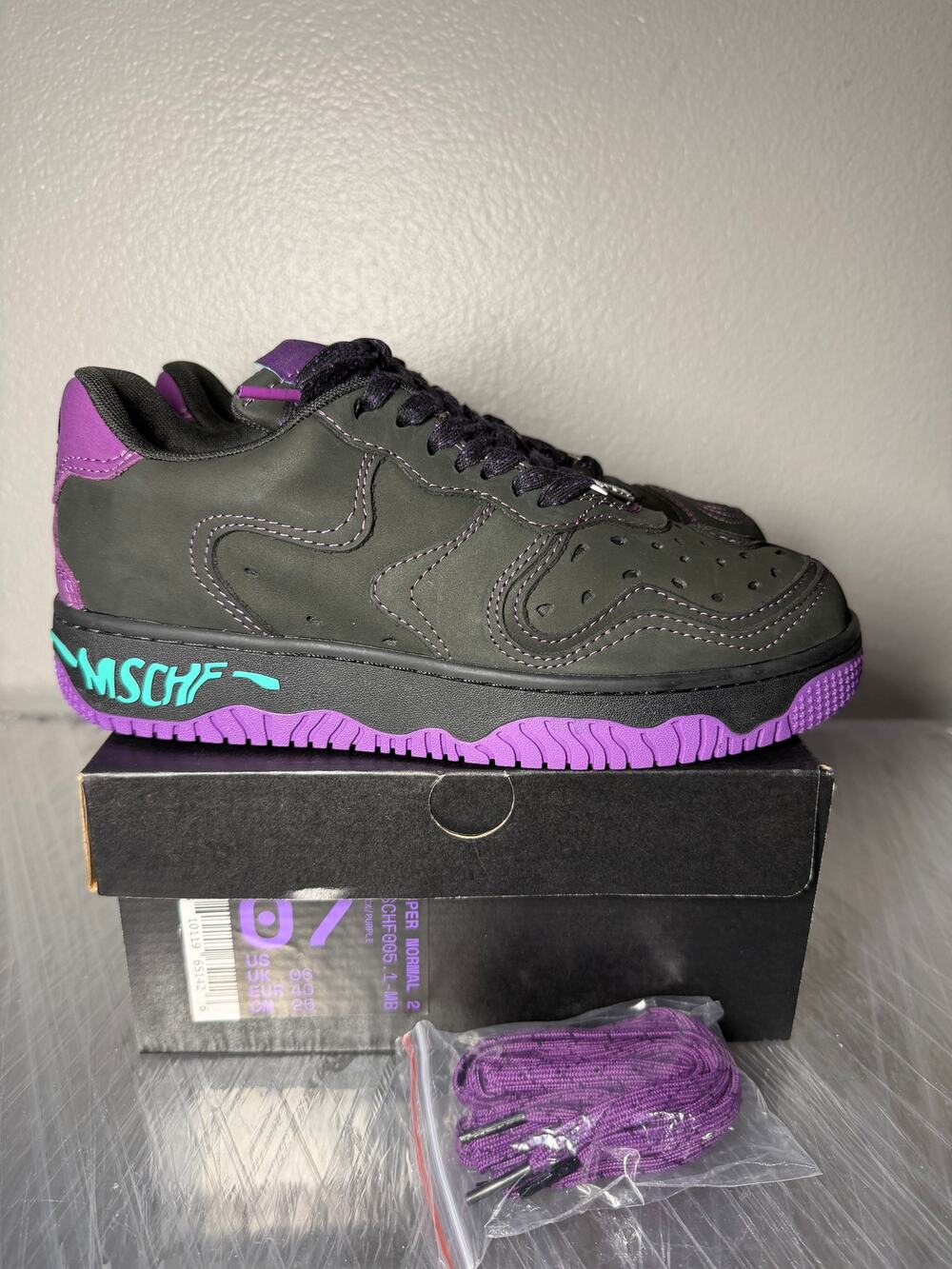 MSCHF Super Normal 2 Mars Black Sneakers Size 6 New